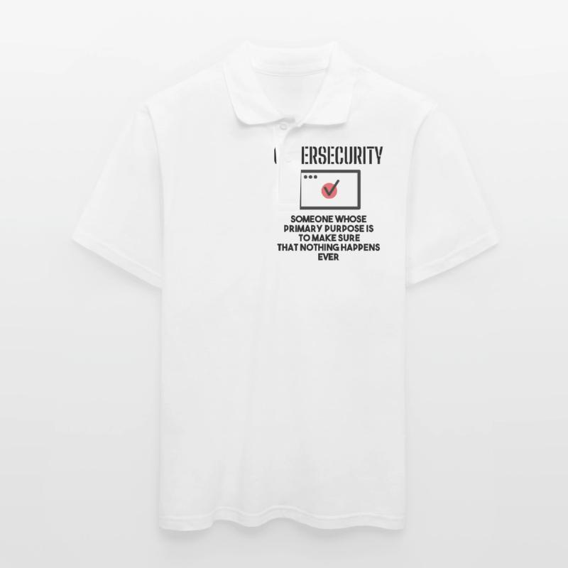 Cybersecurity - IT Security Computer Scientists Men's Polo Shirt