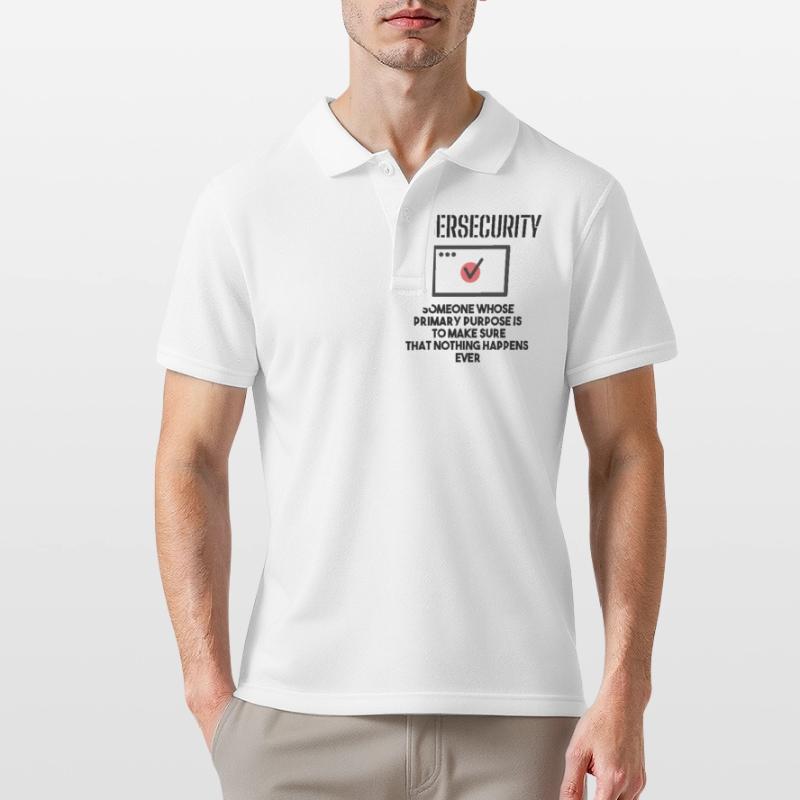 Cybersecurity - IT Security Computer Scientists Men's Polo Shirt