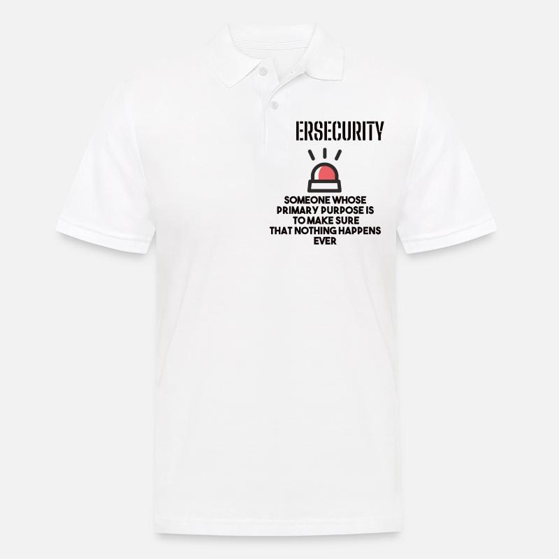Cybersecurity - IT-Sicherheit Informatiker - Männer Poloshirt - Weiß