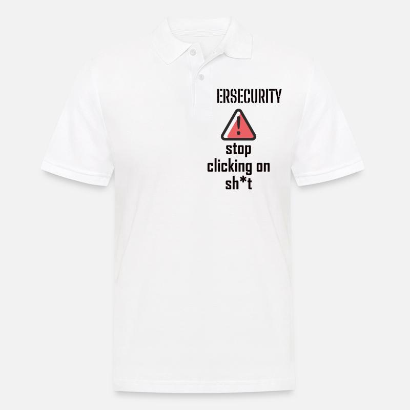 Cybersecurity - IT-Sicherheit Informatiker - Männer Poloshirt - Weiß