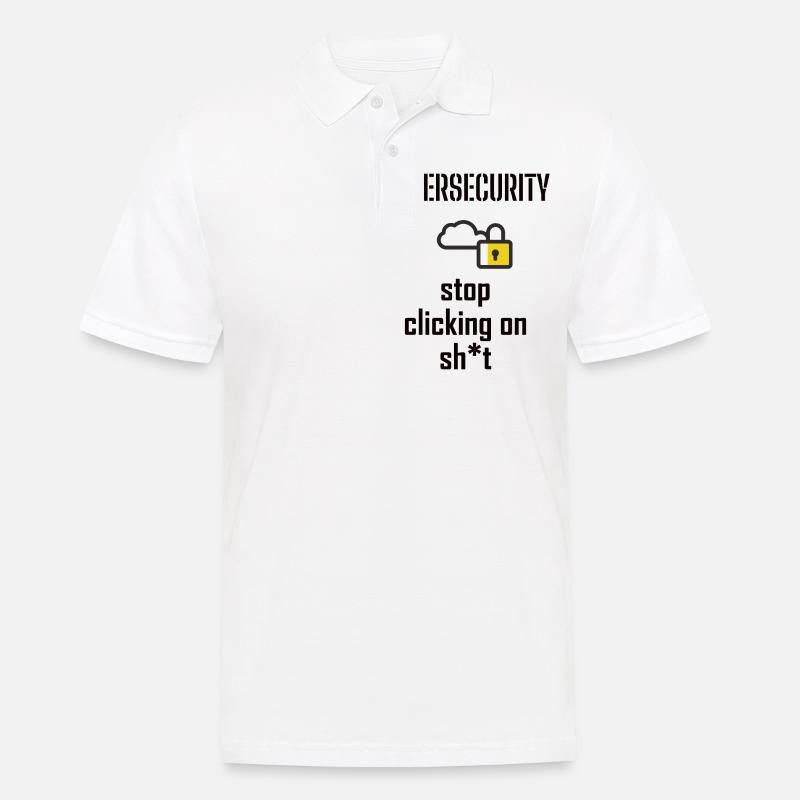 Cybersecurity - IT-Sicherheit Informatiker - Männer Poloshirt - Weiß