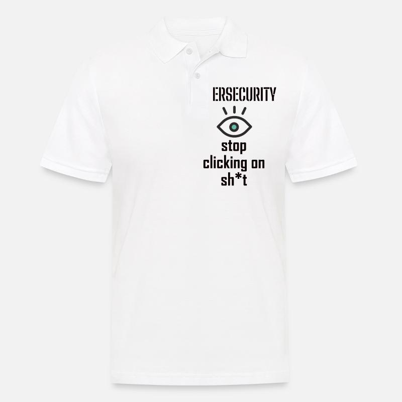 Cybersecurity - IT-Sicherheit Informatiker - Männer Poloshirt - Weiß