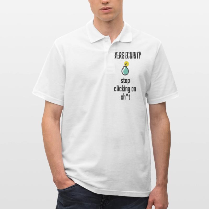 Cybersecurity - IT Security Computer Scientists Men's Polo Shirt