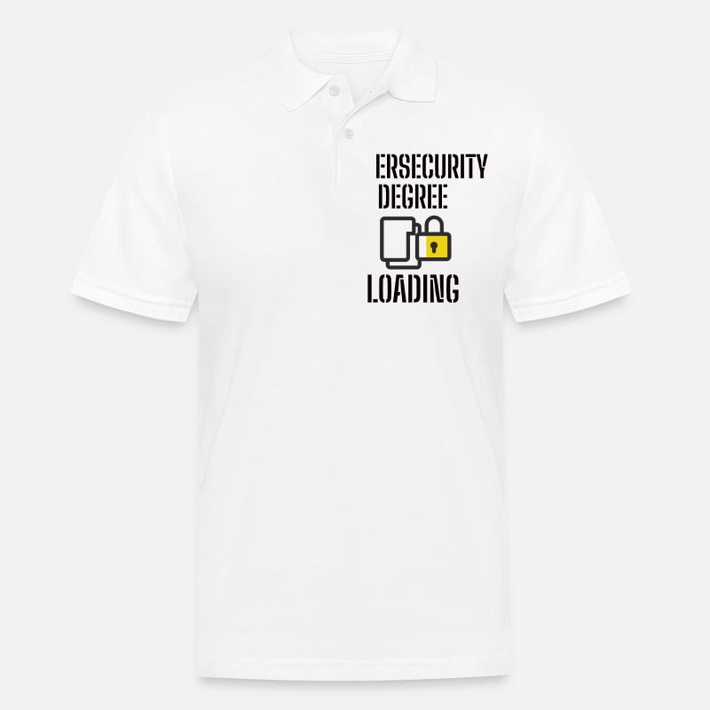 Cybersecurity - IT-Sicherheit Informatiker - Männer Poloshirt - Weiß