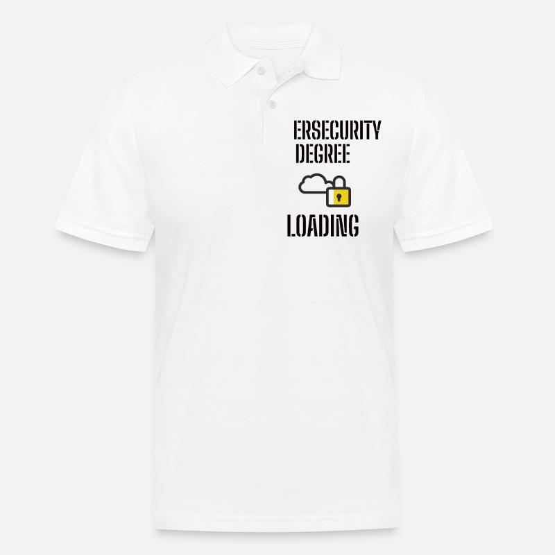 Cybersecurity - IT-Sicherheit Informatiker - Männer Poloshirt - Weiß