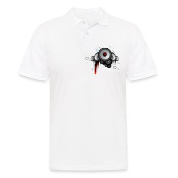 Klang - Männer Poloshirt - Weiß - Vorne - Kai (181cm)
