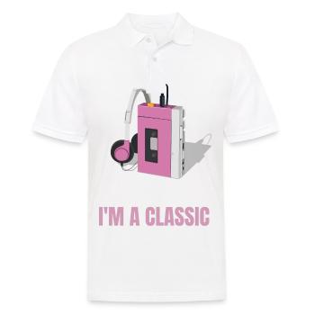 Je ne suis pas Vieux Spécial Un classique des années 80 90 - Polo Homme - blanc - Devant - Kai (181cm)