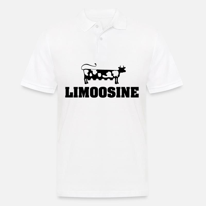 LIMOOSINE - Männer Poloshirt - Weiß