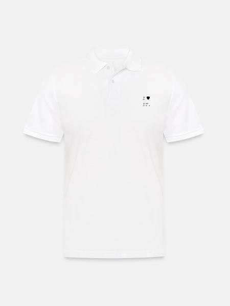I LOVE IT - Men's Polo Shirt - white