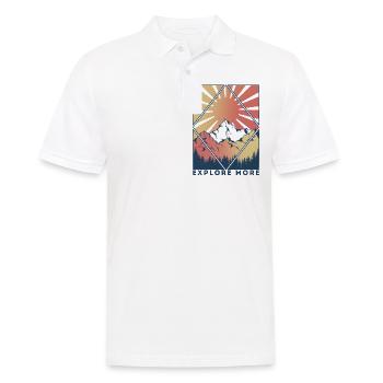Voyage randonnée explorer montagne explorer escalade - Polo Homme - blanc - Devant - Kai (181cm)