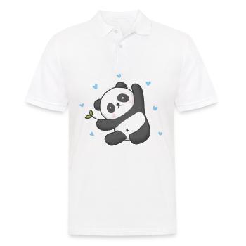 Ours panda - Polo Homme - blanc - Devant - Kai (181cm)