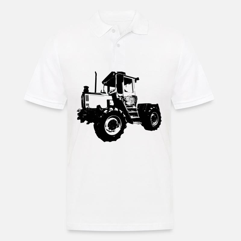 mb trac - Männer Poloshirt - Weiß