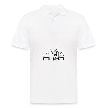 Escalade rocher cadeau de randonnée escalade montagne enfant - Polo Homme - blanc - Devant - Kai (181cm)