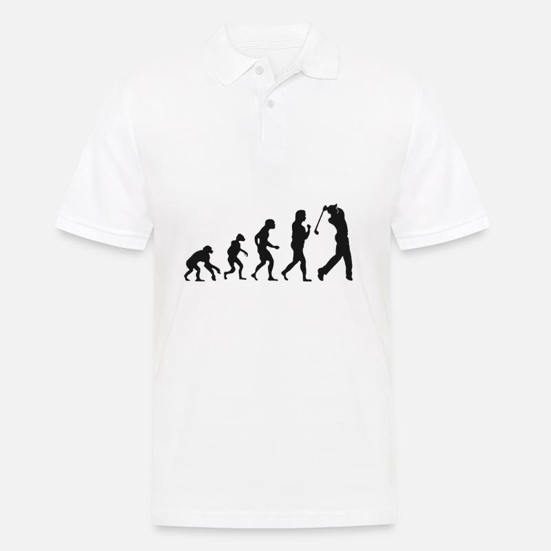 Golfeur évolution golfeur golf évolution - Polo Homme - blanc