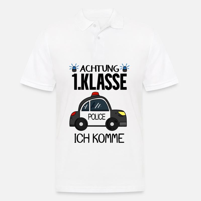 Einschulung Erste Klasse Junge - Männer Poloshirt - Weiß
