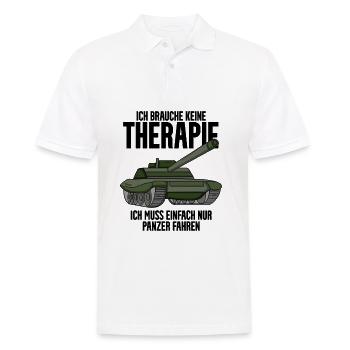 Panzer Militär Geschenk - Männer Poloshirt - Weiß - Vorne - Kai (181cm)