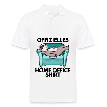 Home Office - Männer Poloshirt - Weiß - Vorne - Kai (181cm)
