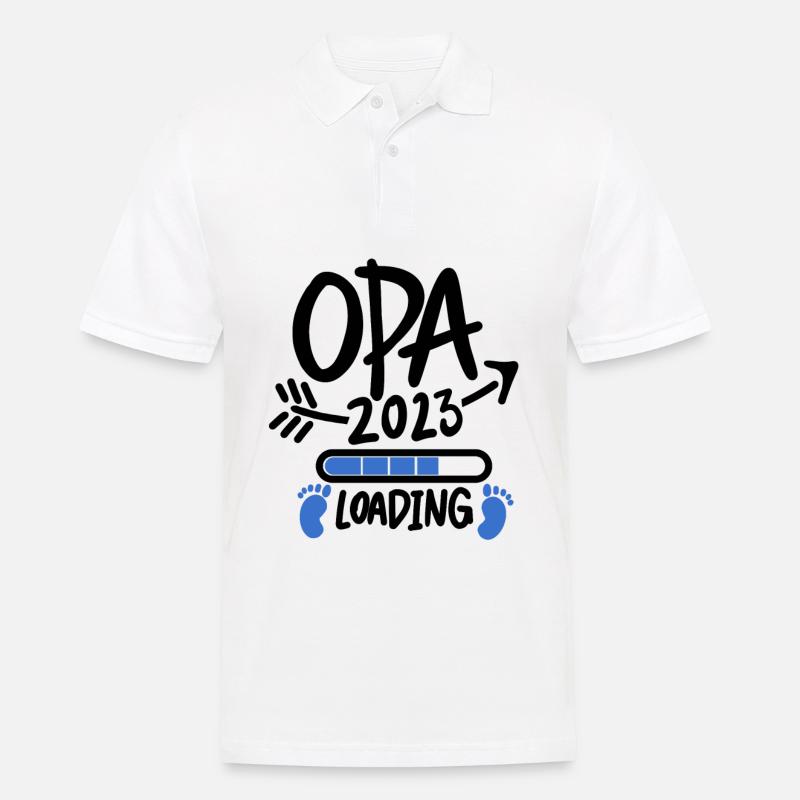 Opa 2023 - Werdende Opa - Männer Poloshirt - Weiß