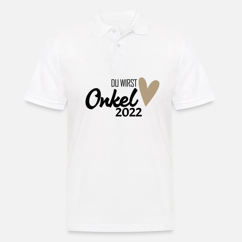 Onkel 2022 - Onkel werden - Männer Poloshirt - Weiß