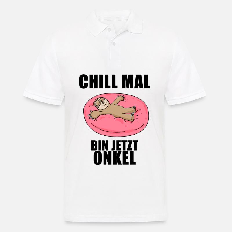 Neffe Onkel Spruch Geschenk - Männer Poloshirt - Weiß