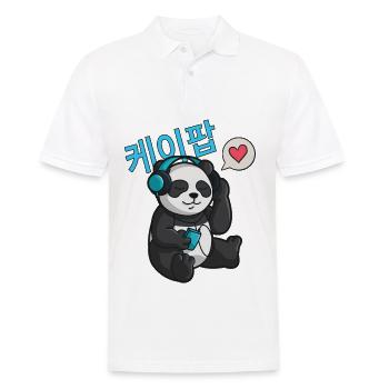 K-Pop & Chill Korean characters Korean - Men's Polo Shirt - white - Front - Kai (181cm)