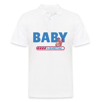 Baby in progress - Men's Polo Shirt - white - Front - Kai (181cm)