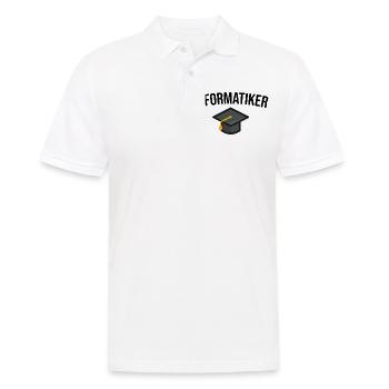 Informatiker Studium Ausbildung - Männer Poloshirt - Weiß - Vorne - Kai (181cm)