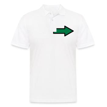 Pfeil Zeichen Symbole - Männer Poloshirt - Weiß - Vorne - Kai (181cm)