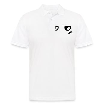 Augen Genervt Kawaii - Männer Poloshirt - Weiß - Vorne - Kai (181cm)