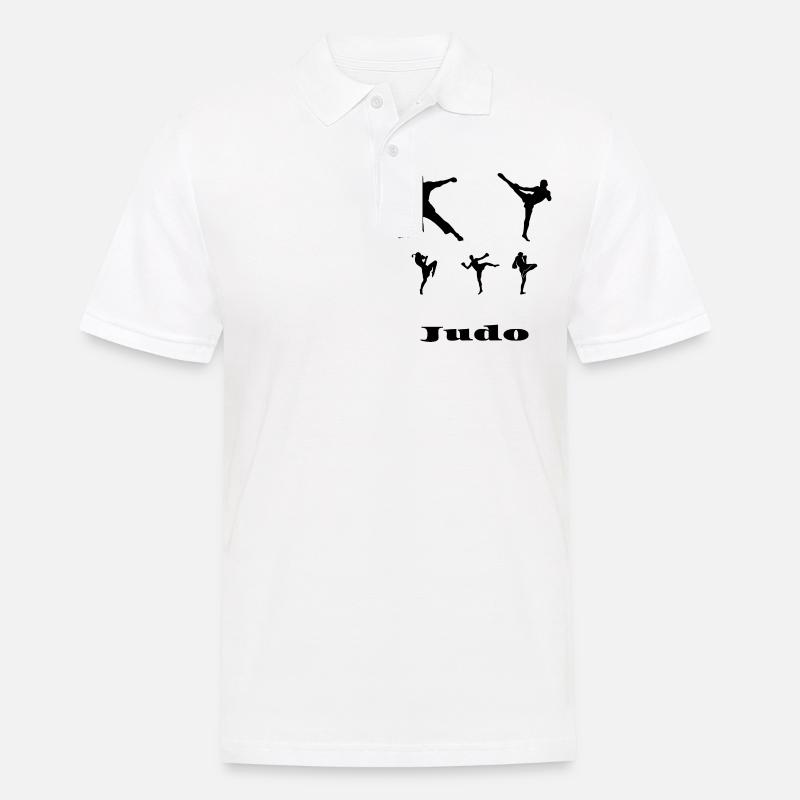 Judo - Männer Poloshirt - Weiß