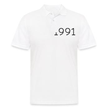 Année de naissance 1991 Anniversaire - Polo Homme - blanc - Devant - Kai (181cm)