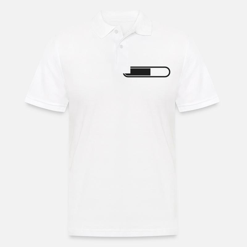 Charging bar Loading battery - Men's Polo Shirt - white