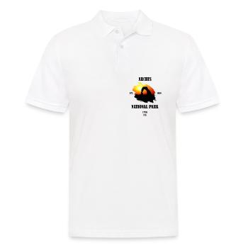 Arches Nationalpark Utah USA Steinbogen Geologie - Männer Poloshirt - Weiß - Vorne - Kai (181cm)