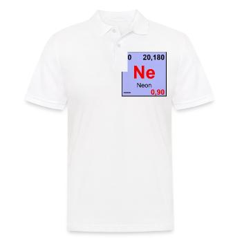 10 Neon - Männer Poloshirt - Weiß - Vorne - Kai (181cm)