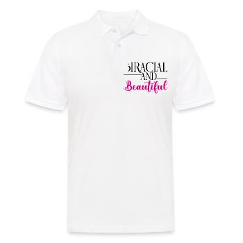 Biracial And Beautiful 2 - Men's Polo Shirt - white - Front - Kai (181cm)