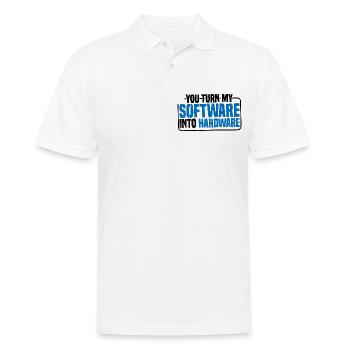 Vous transformez mon logiciel en matériel 9 - Polo Homme - blanc - Devant - Kai (181cm)