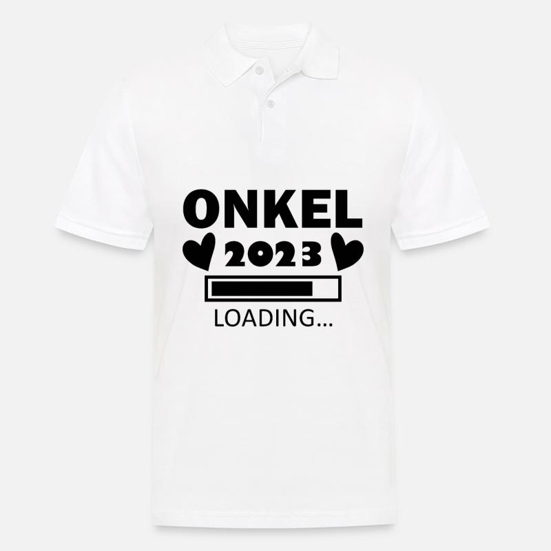 Onkel 2023 Loading - Männer Poloshirt - Weiß