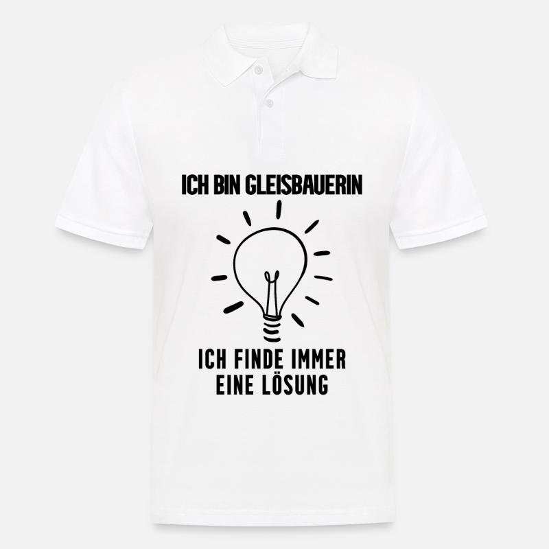Gleisbauerin Beruf - Männer Poloshirt - Weiß