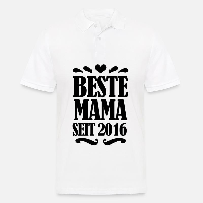 Beste Mama seit 2016 - Männer Poloshirt - Weiß