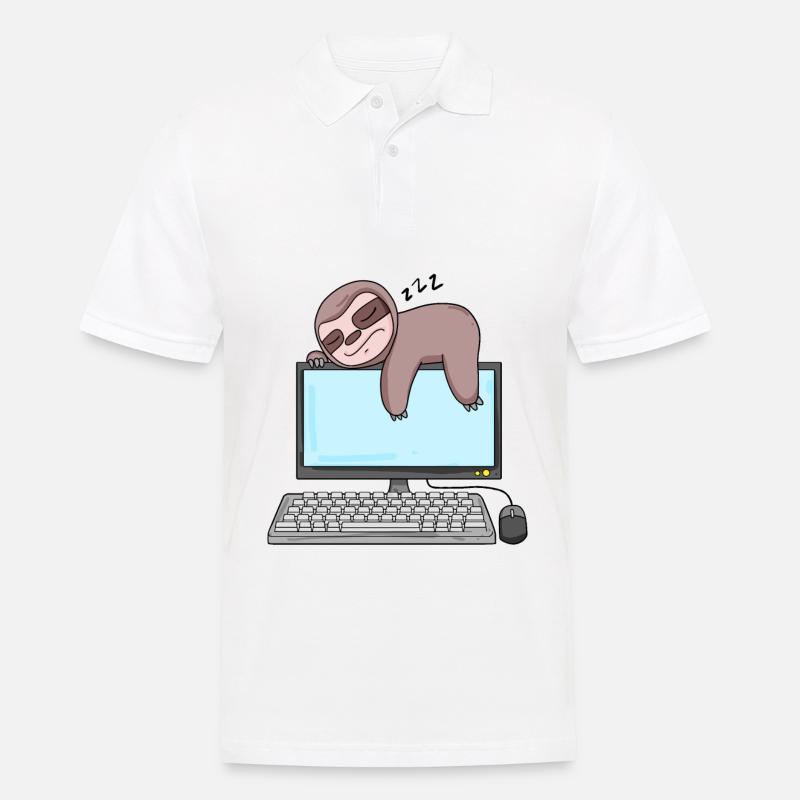 Computer Nerd Programmierer Geschenk - Männer Poloshirt - Weiß