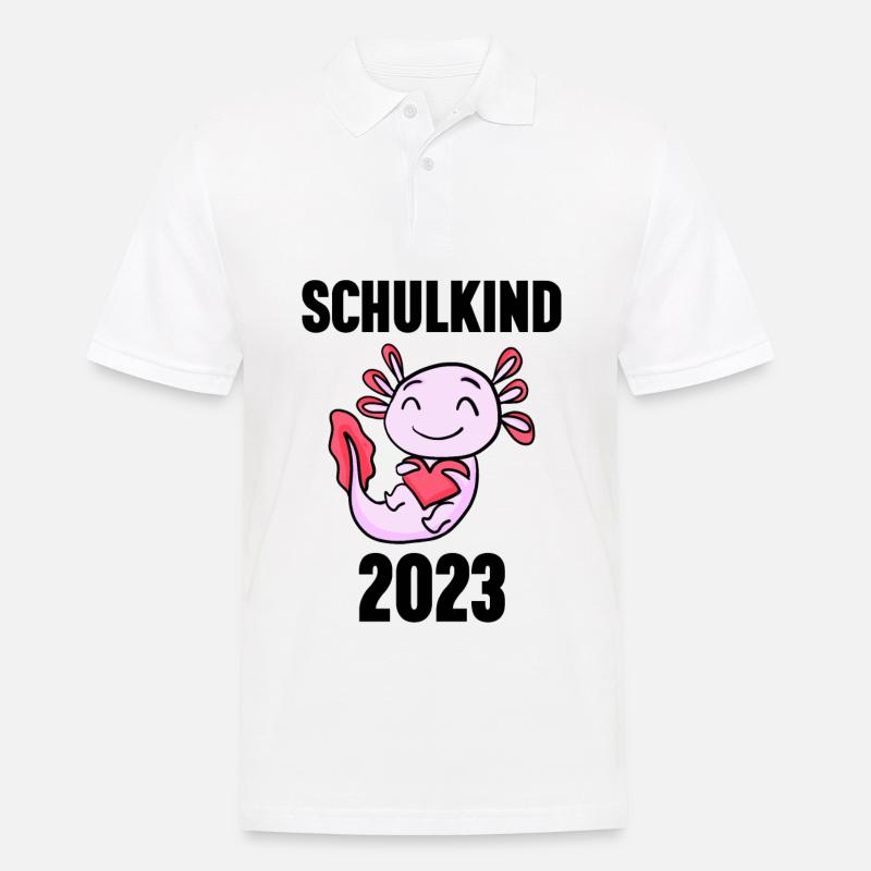 Schuldkind Einschulung 2023 - Männer Poloshirt - Weiß