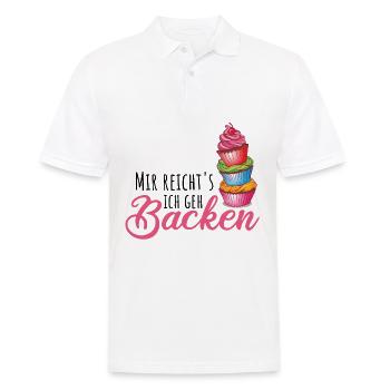 Mir reichts ich geh backen - Männer Poloshirt - Weiß - Vorne - Kai (181cm)