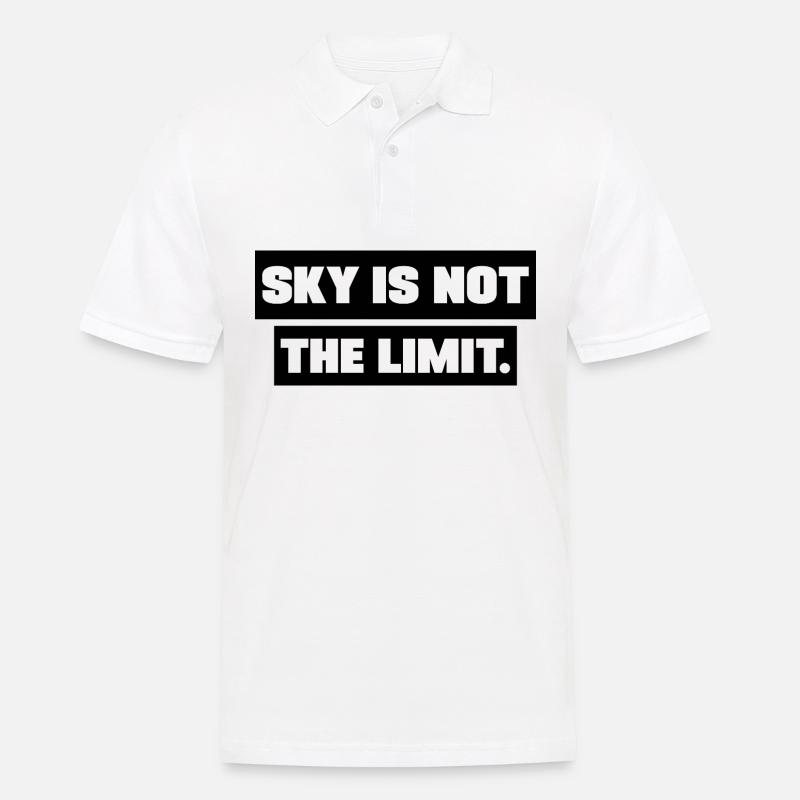 Il cielo non è il limite di motivazione Detti - Polo da uomo - bianco
