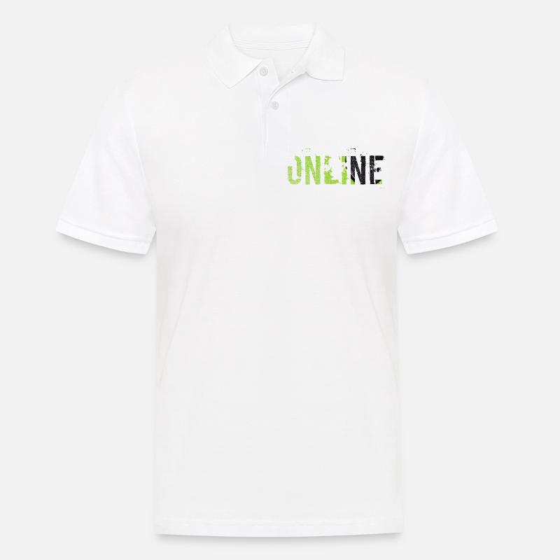 Online - Männer Poloshirt - Weiß