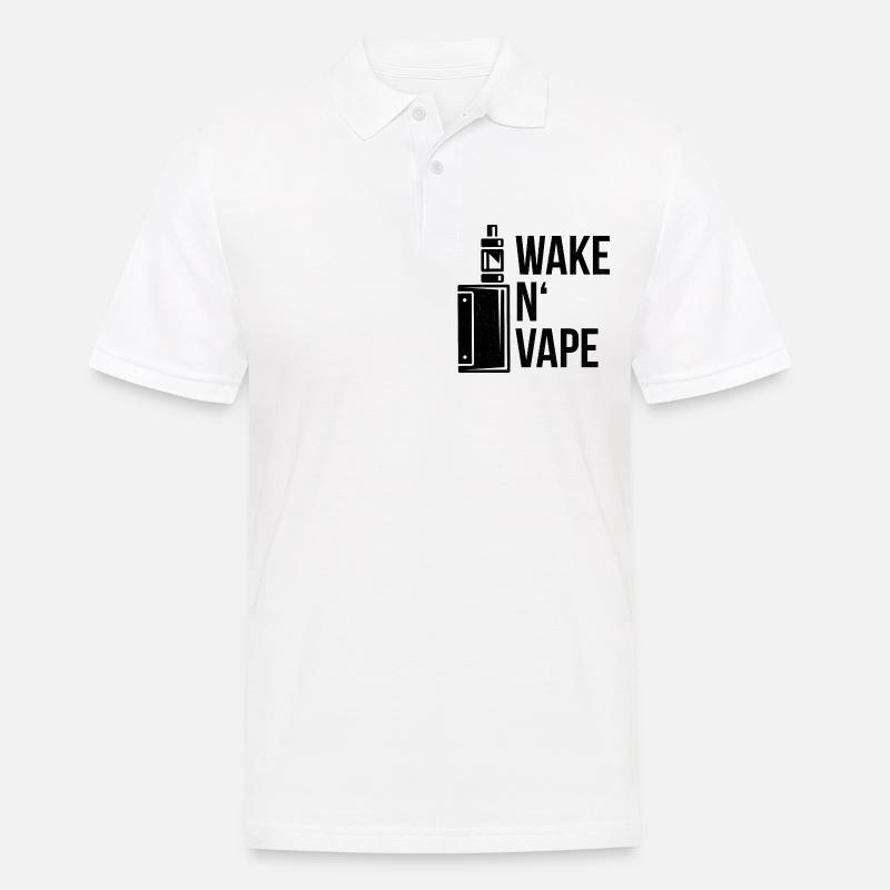 Vape Vaping Dampfen E-Zigarette Raucher - Männer Poloshirt - Weiß