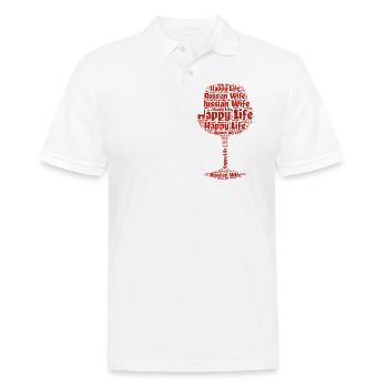 Femme russe Vie heureuse Femmes russes Russie - Polo Homme - blanc - Devant - Kai (181cm)