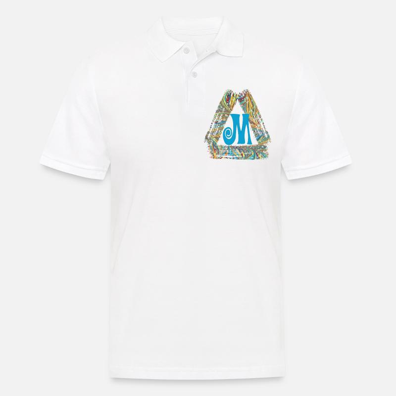 e 201 m - Männer Poloshirt - Weiß