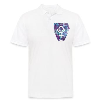 pluto e 74 - Men's Polo Shirt - white - Front - Kai (181cm)