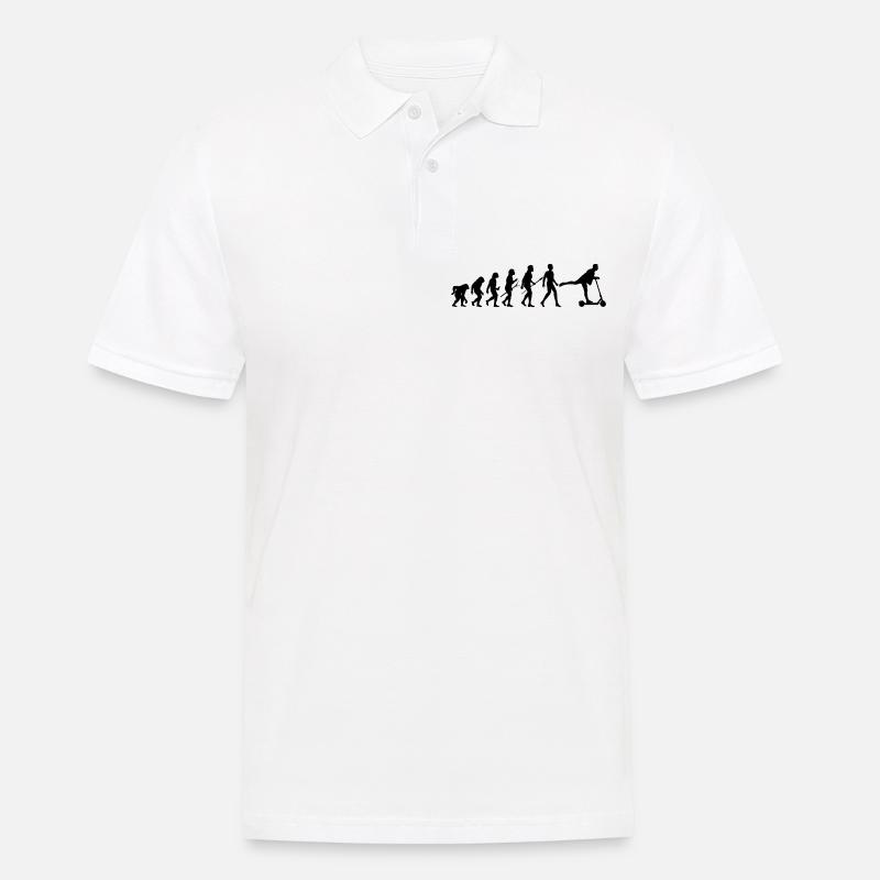 Escooter E-Scooter Evolution - Men's Polo Shirt - white