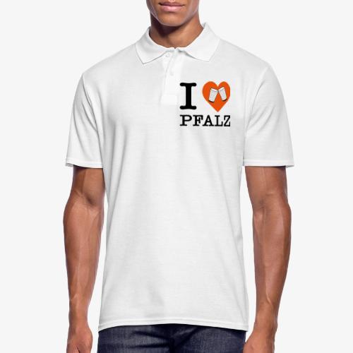 I love Pfalz – Dubbeglas - Männer Poloshirt